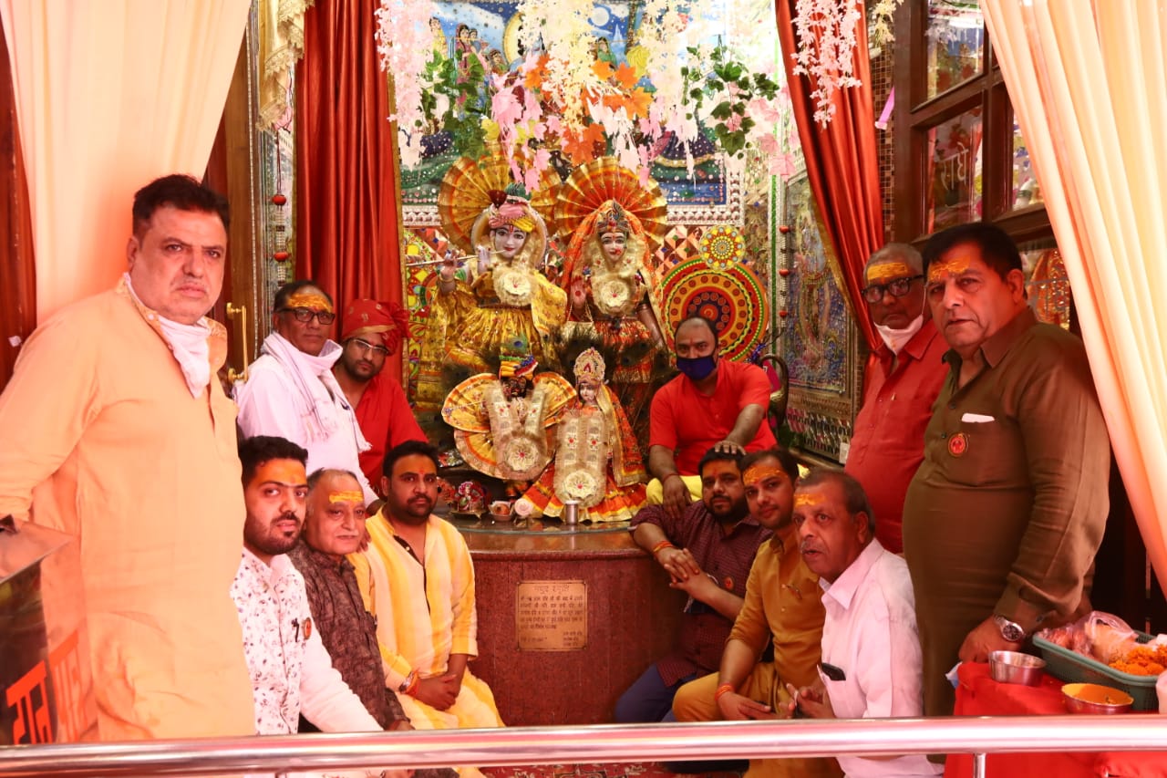 श्री बालाजी मंदिर का 17 वां वार्षिक स्थापना समारोह पूरी सादगी के साथ मनाया गया