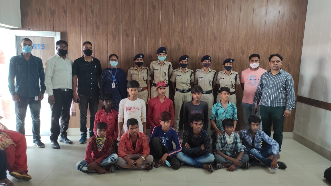 रेलवे प्रोटेक्शन फोर्स व बचपन बचाओ आंदोलन ने मुक्त कराए 11 बच्चे