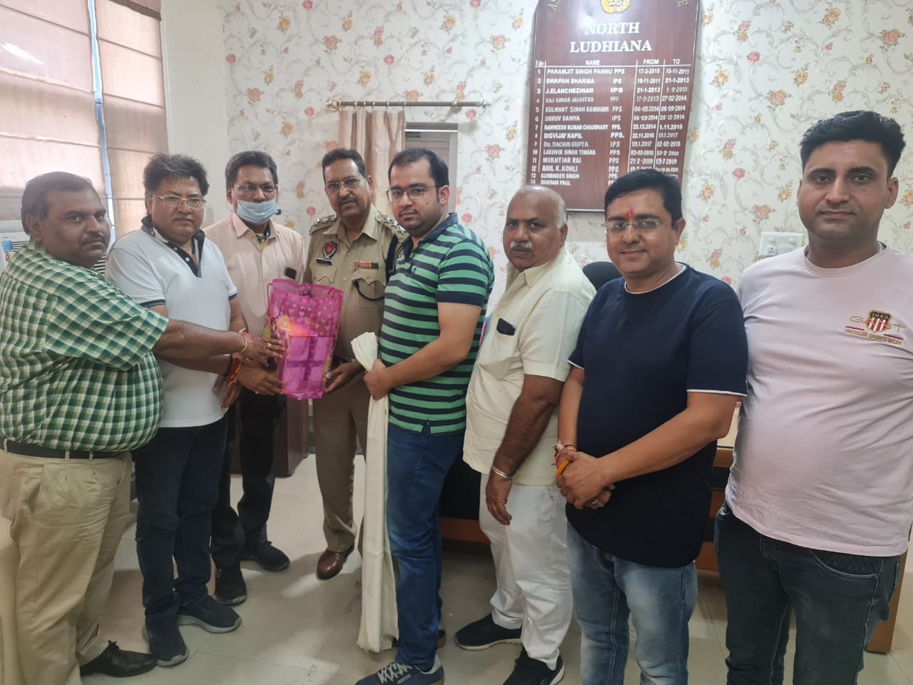 लुधियाना कंज्यूमर प्रोडक्ट एसोसिएशन ने एसीपी धर्मपाल को किया सम्मानित : हरकेश मित्तल