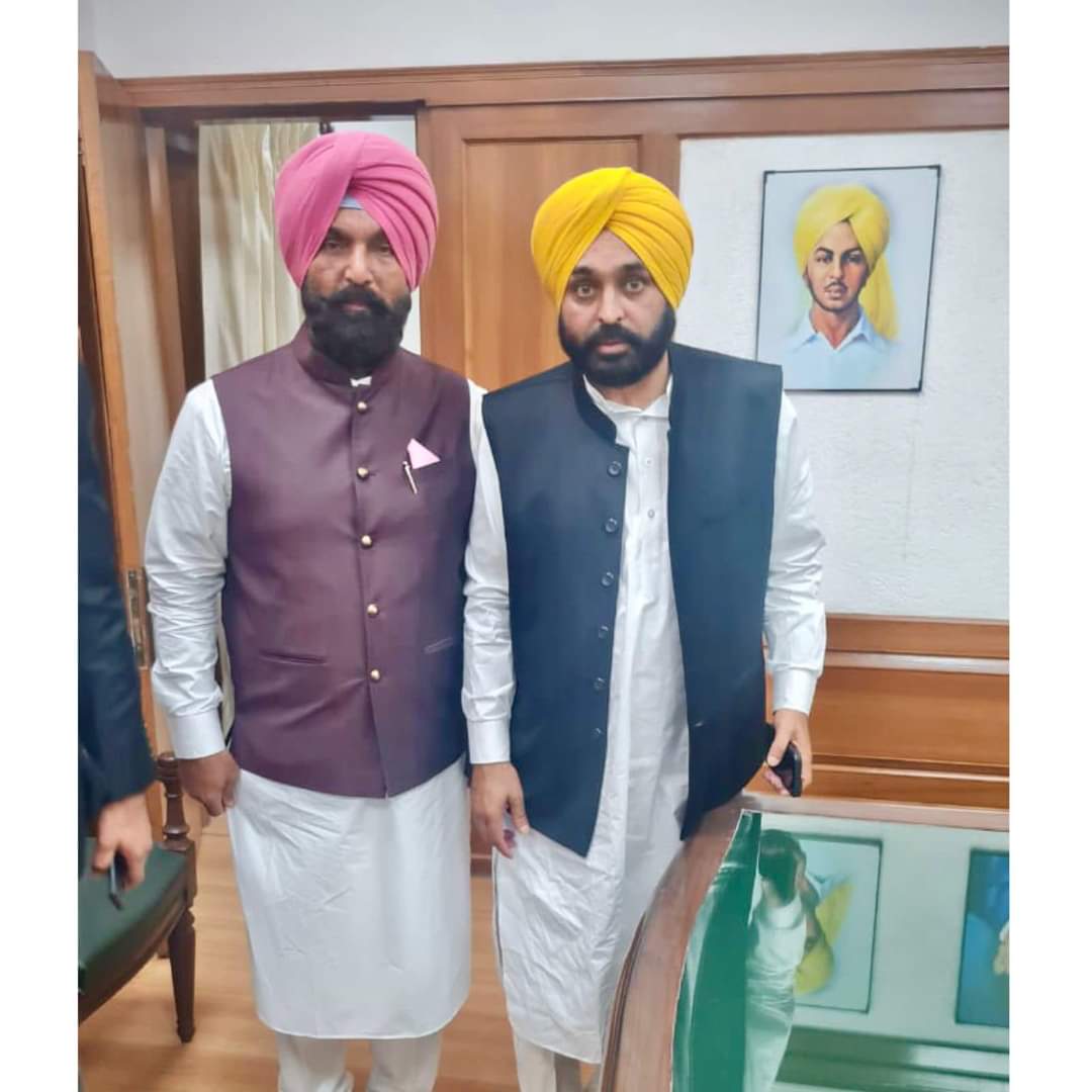 विधायक कुलवंत सिद्धू ने हलके के विकास के लिए सीएम पंजाब से की विशेष मुलाक़ात