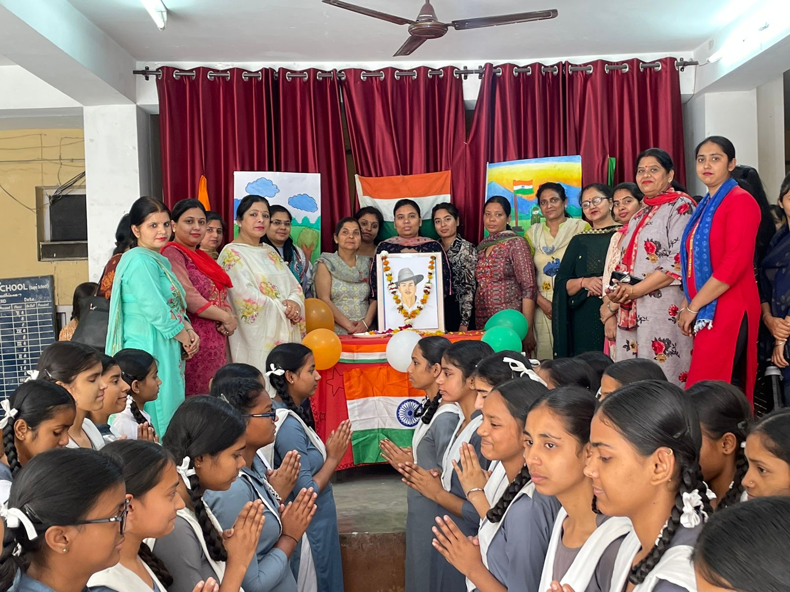 एस डी पी सीनियर सकेंडरी स्कूल में भगत सिंह का शहीदी दिवस मनाया